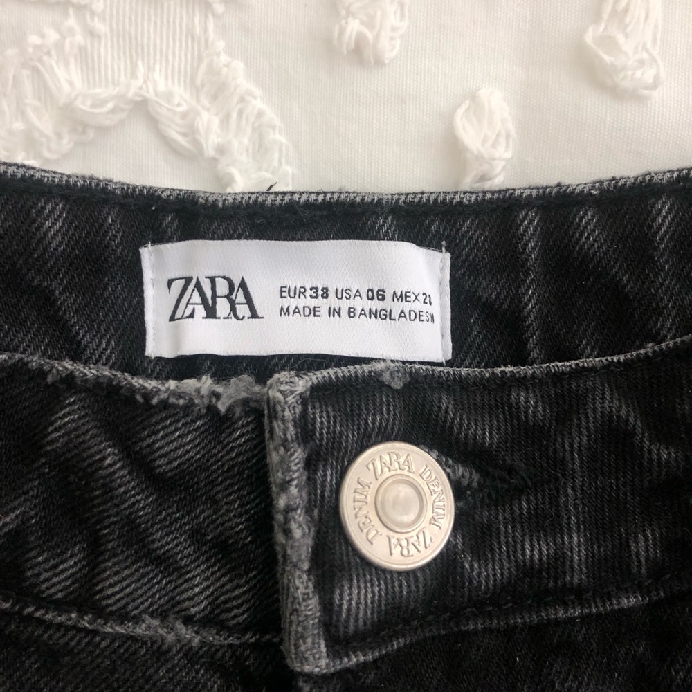 Black Zara Cutoff Jean Shorts